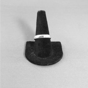 5mm sterling silver plain band ring size 10 3/4